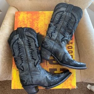Corral Vintage Distressed Sequin Cowboy Boots